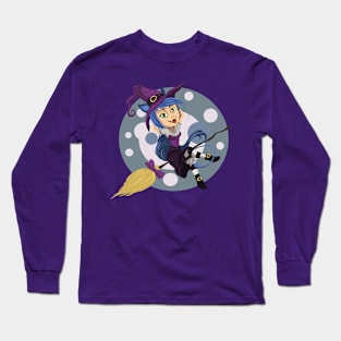 Cute Witch Long Sleeve T-Shirt